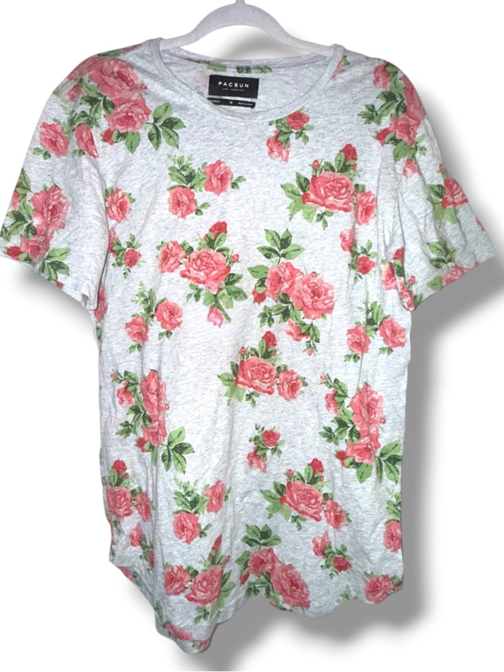 PacSun floral print short sleeve tunic